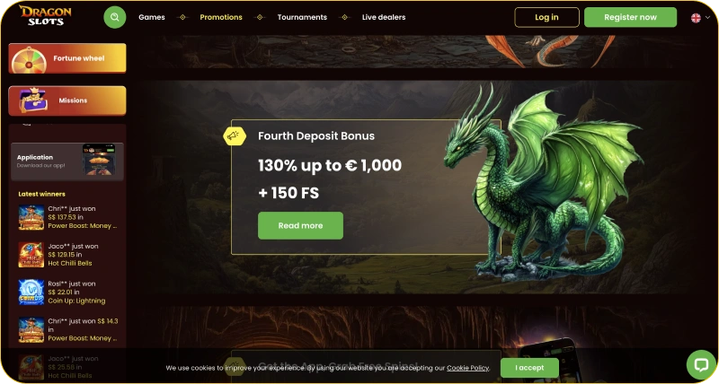 Οι προσφορές είναι η “καρδιά του Dragonslots.